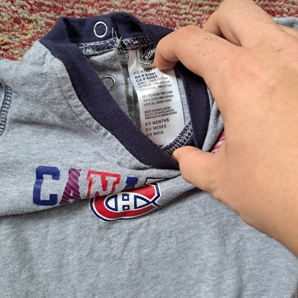NHL Official Canadiens Onesie - Habs 6-9 months size - Picture 5 of 5
